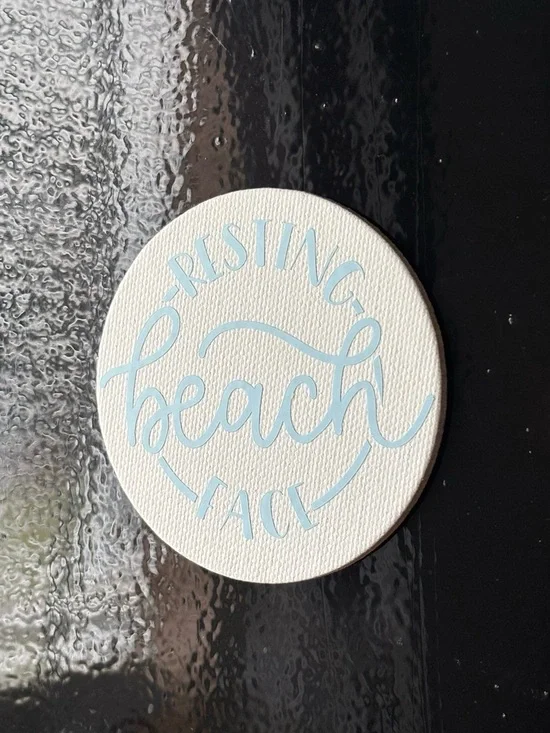 Coastal Vibes HTV Magnet Set – “Resting Beach Face” & “Beach Please” 🌊 - Picture 4 of 5